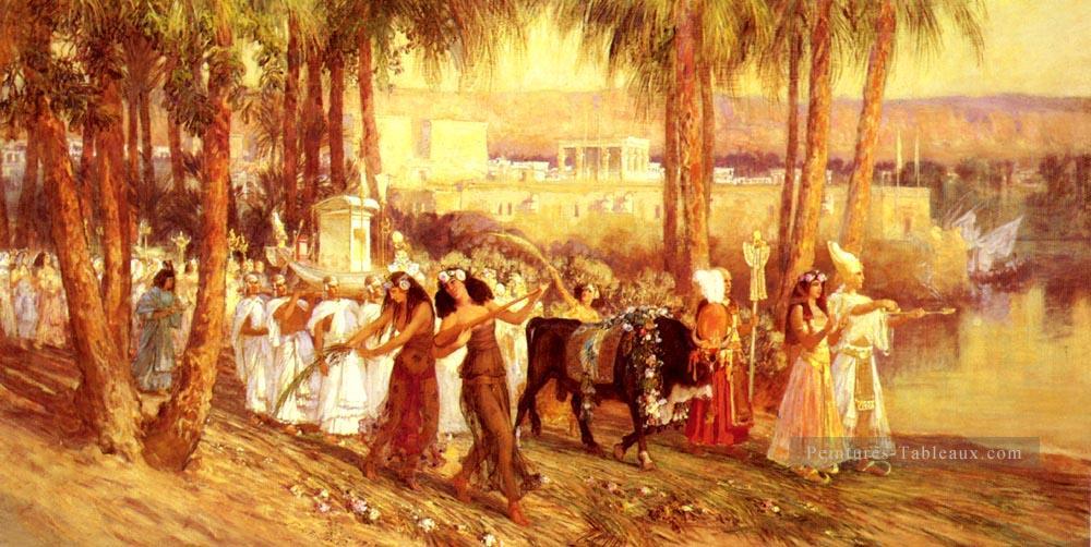 Une procession égyptienne Arabe Frederick Arthur Bridgman Peintures à l'huile